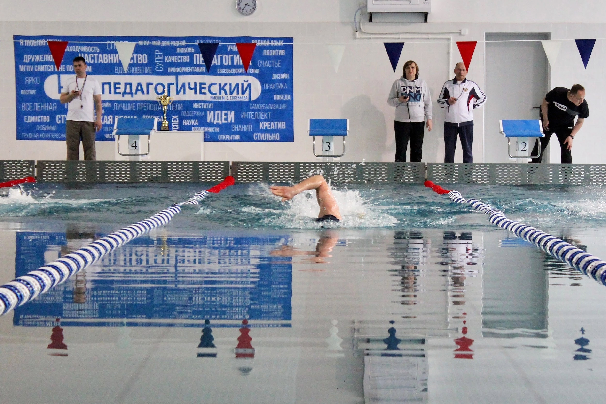 Этапы соревнования по плаванию